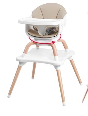 Baby High Chair, 7 in 1 Convertible High Chairs for Babies and Toddlers, Kids Le